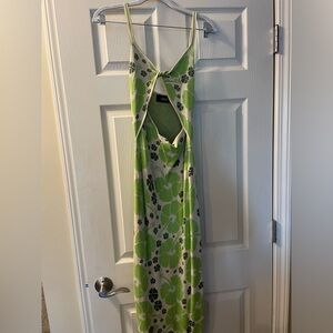 At Sunset Pattern knit midi dress